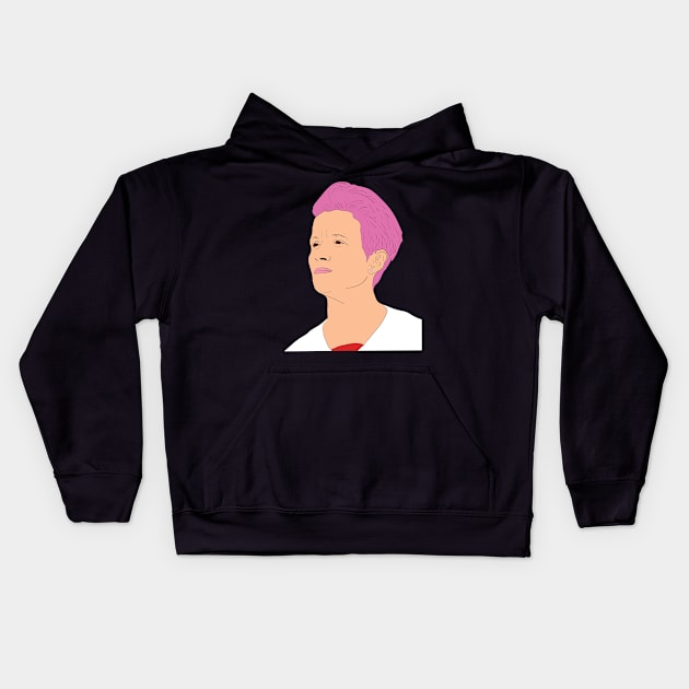 Megan Rapinoe USWNT Kids Hoodie by Hevding